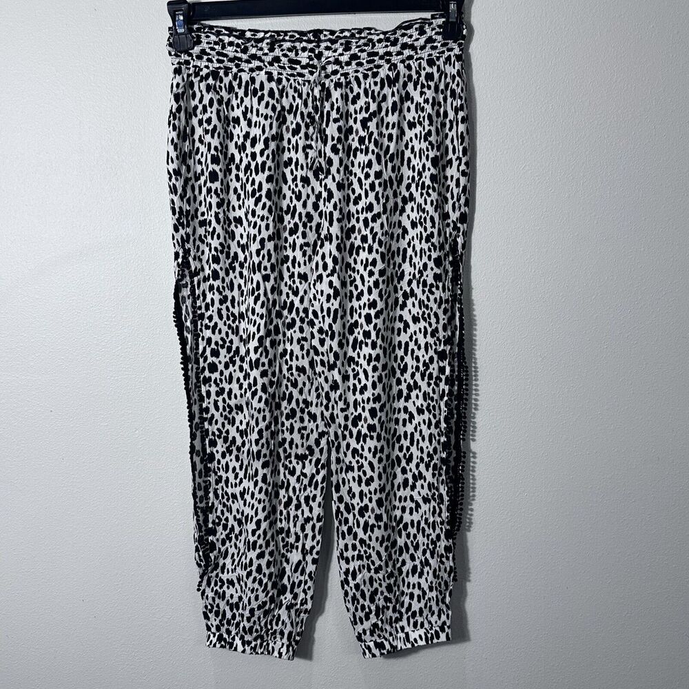 New Victoria's Secret Cheetah Print Slit Leg Pant Women Size S Vacation Swimsuit